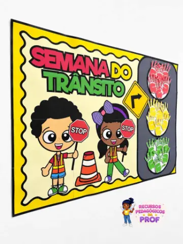 Cartaz Colaborativo Semana do Trânsito — capa do material