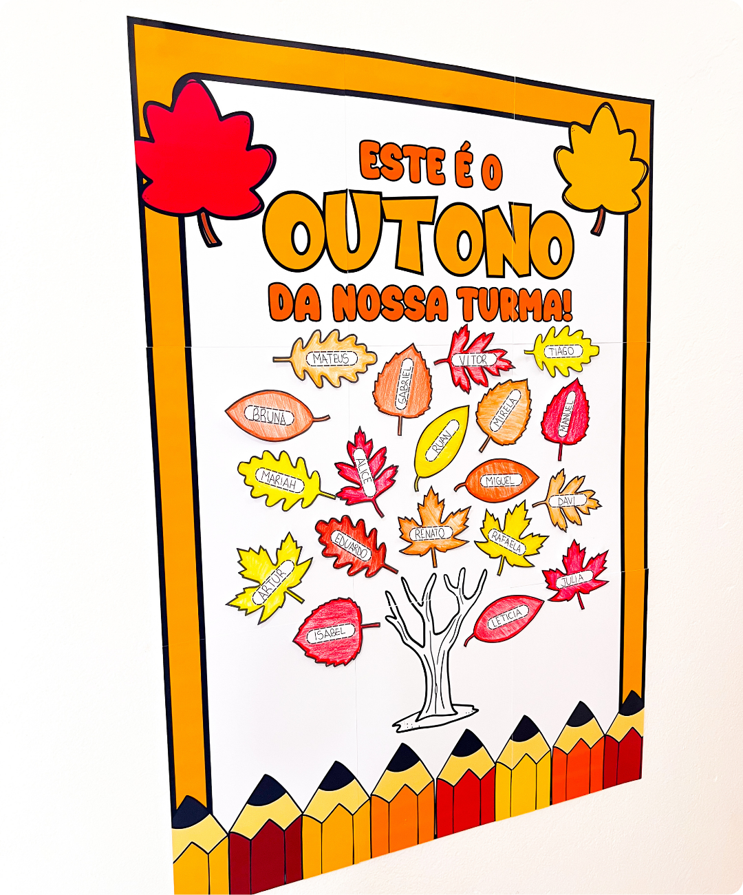 Cartaz coletivo de outono para imprimir — amostra 4: Para quem esta proposta é indicada