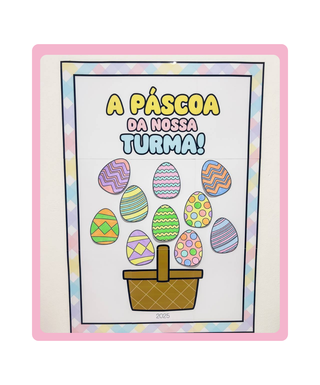 Cartaz coletivo de Páscoa para imprimir — capa do material