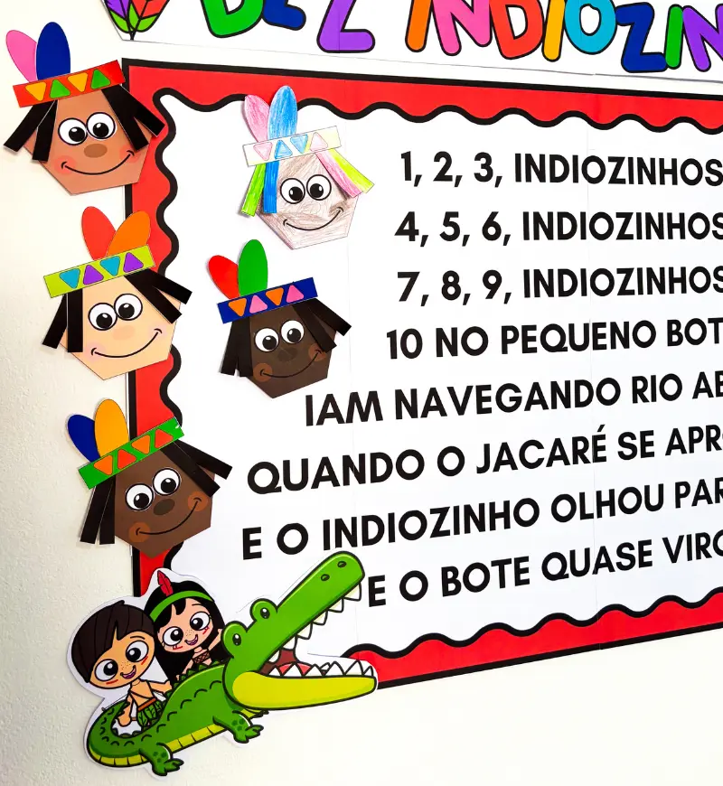 Cartaz Coletivo Dez Indiozinhos para Educação Infantil — amostra 4: Para quem é indicado