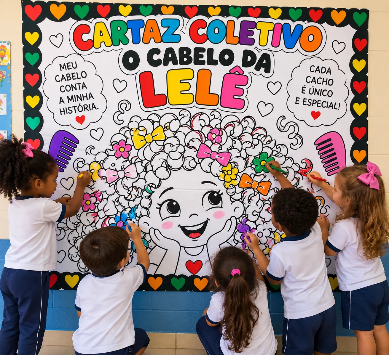 Cartaz coletivo “O Cabelo de Lelê” Consciência Negra Educação Infantil — amostra 1: Cartaz coletivo, O Cabelo de Lelê,… Cartaz coletivo “O Cabelo de Lelê” Consciência Negra Educação Infantil — amostra 1: Cartaz coletivo, O Cabelo de Lelê,…