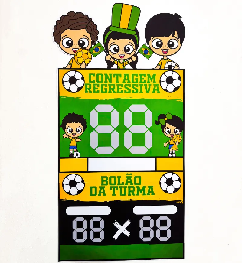 Cartaz Copa do Mundo: Contar e Torcer com a Turma — capa do material
