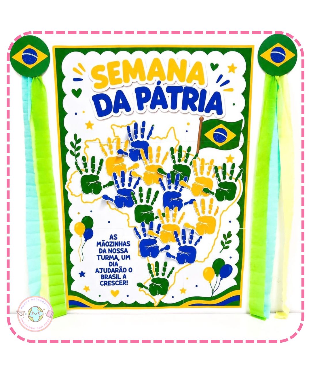 Cartaz de 7 de Setembro para imprimir — Educação Infantil — capa do material
