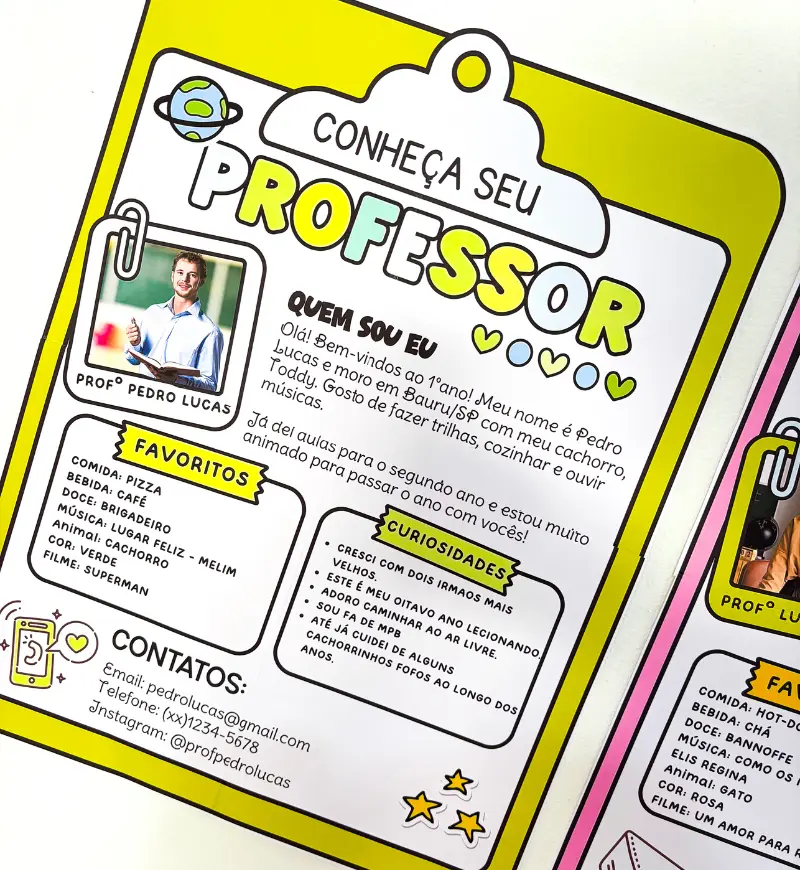 Cartaz de Apresentação do Professor Editável para Acolhimento — amostra 4: Para quem é indicado