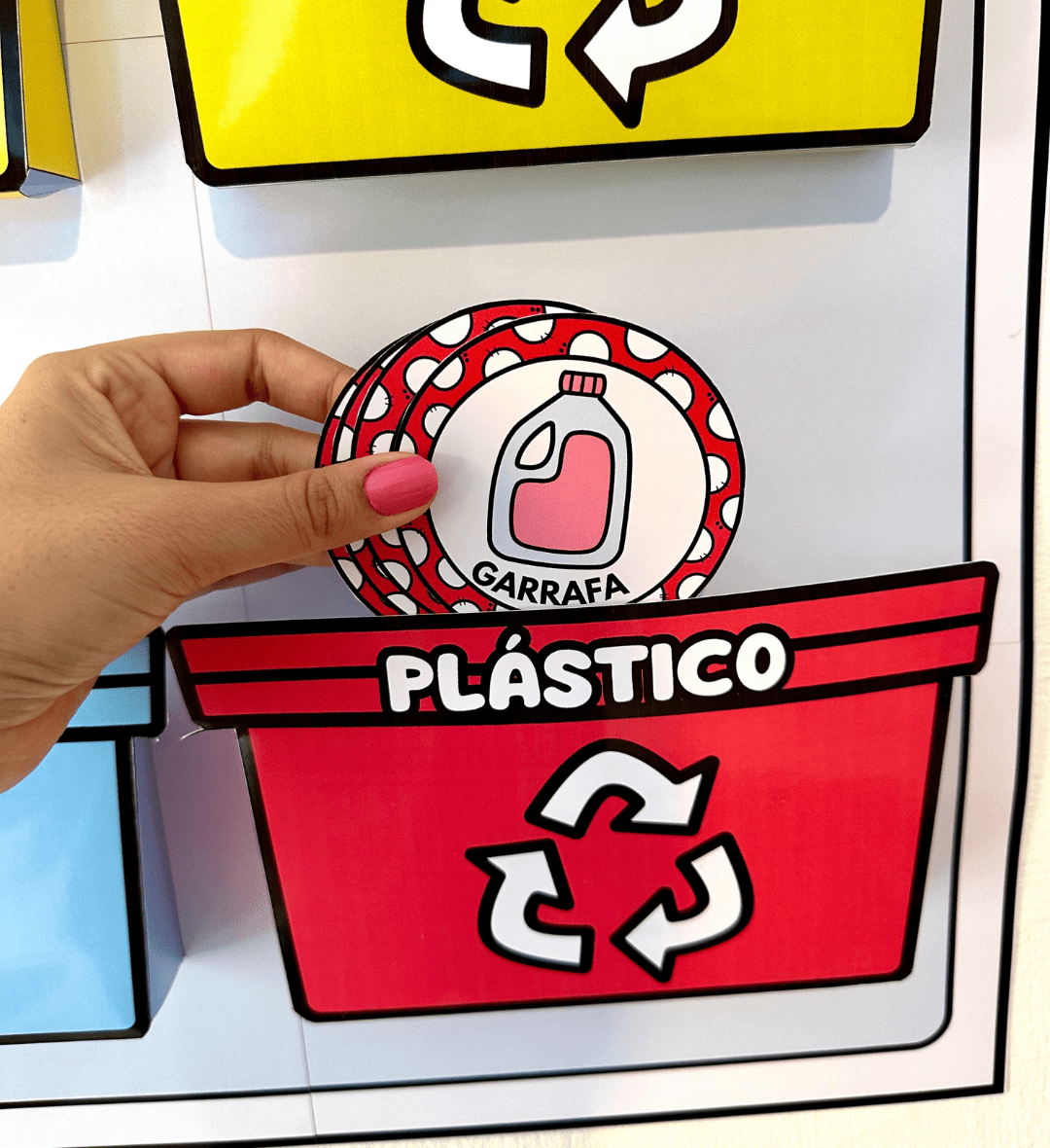 Cartaz de Coleta Seletiva para Educação Infantil e Anos Iniciais — Ciências para Educação Infantil: Trabalhe a separação de…
