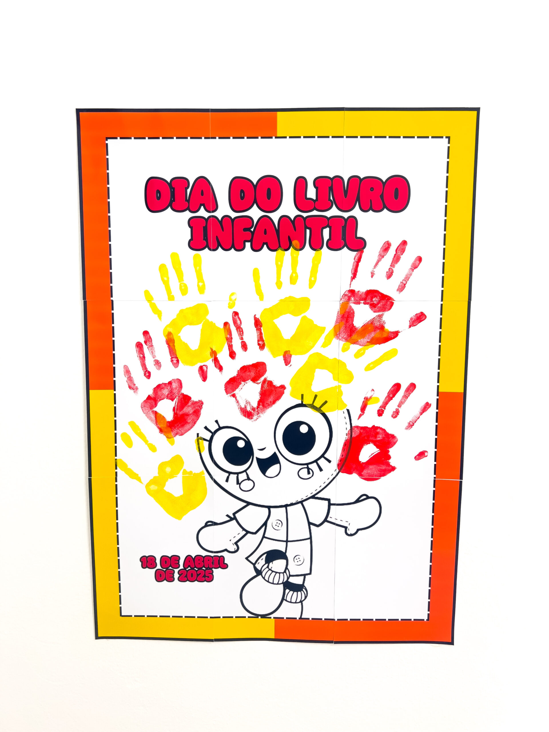 Cartaz de Emília para imprimir – Dia do Livro Infantil — amostra 3: O que vem no material