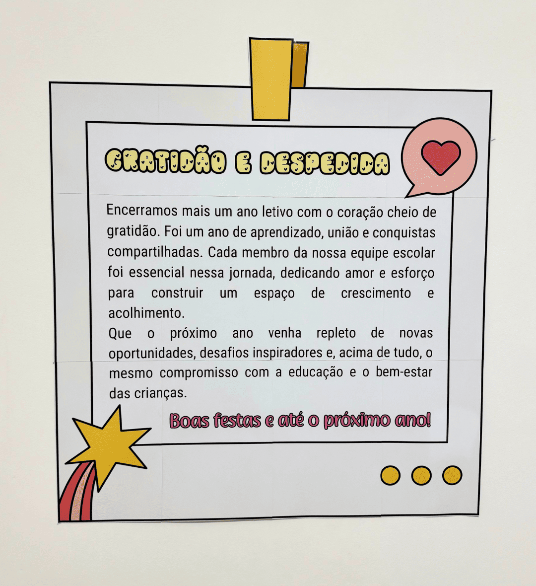 Cartaz de Gratidão para Equipe Escolar: PDF para Imprimir — Atividades para Todas as séries: Valorize quem faz parte da…