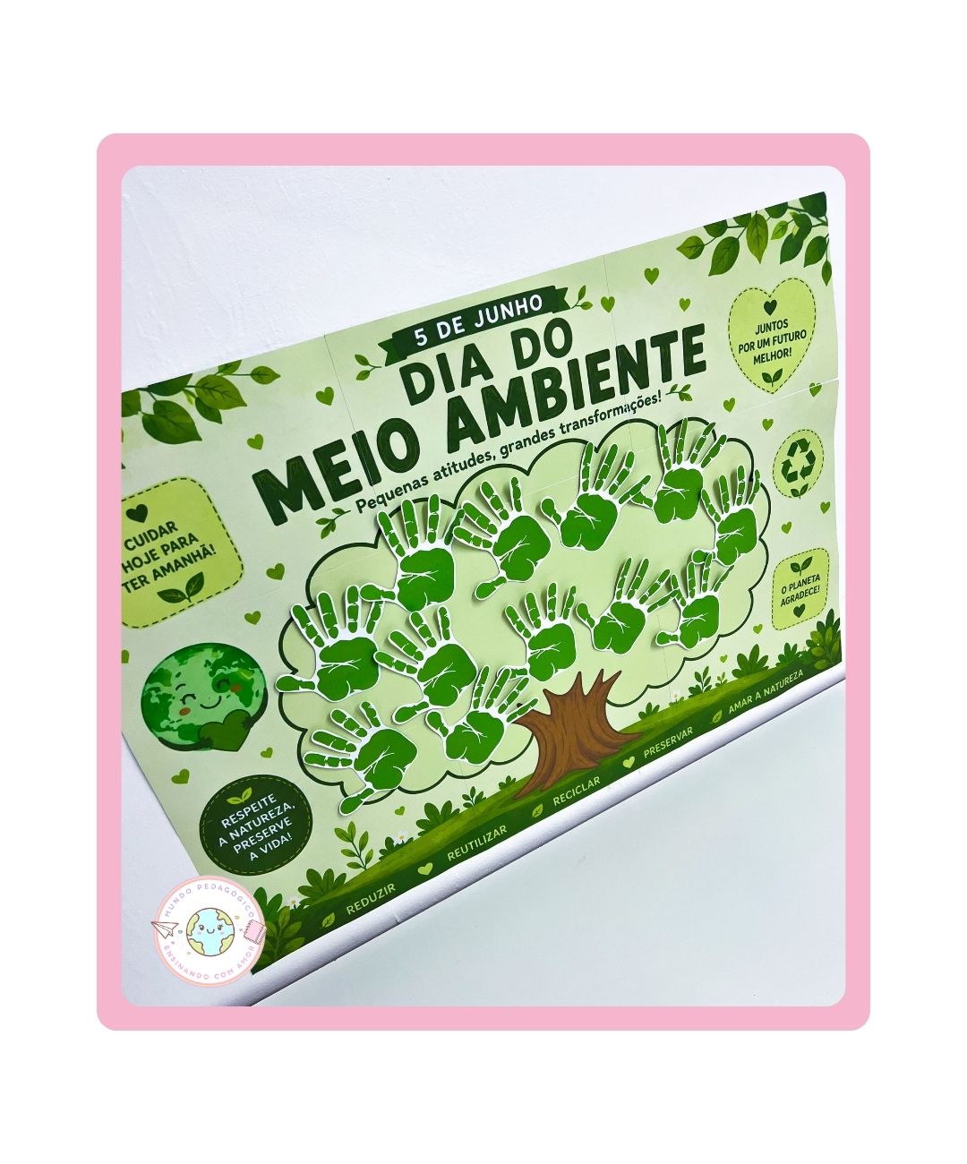 Cartaz de meio ambiente para imprimir — capa do material