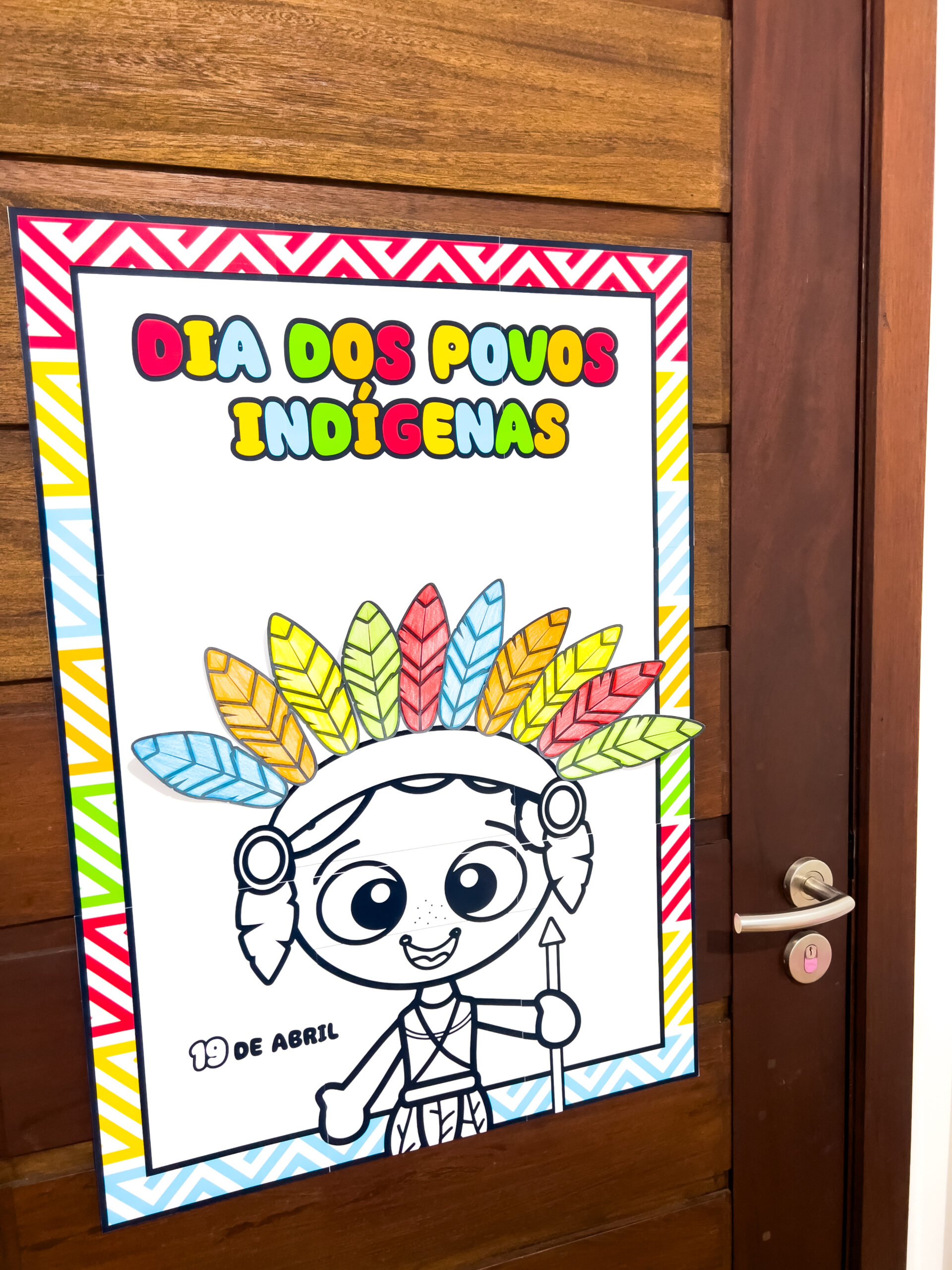 Cartaz de povos indígenas para imprimir — amostra 1: Uma atividade coletiva para levar à sala