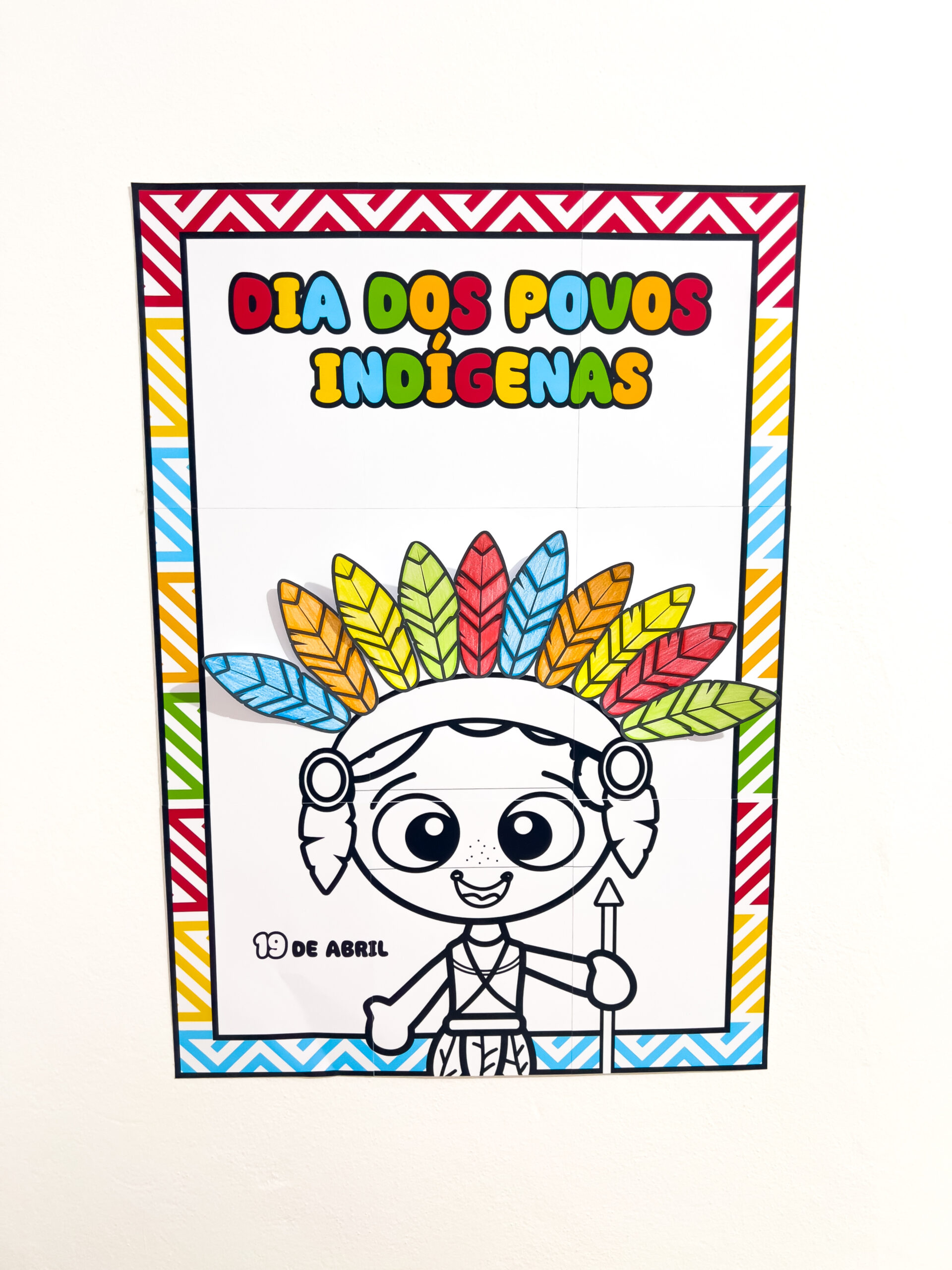 Cartaz de povos indígenas para imprimir — amostra 2: Como conduzir a atividade