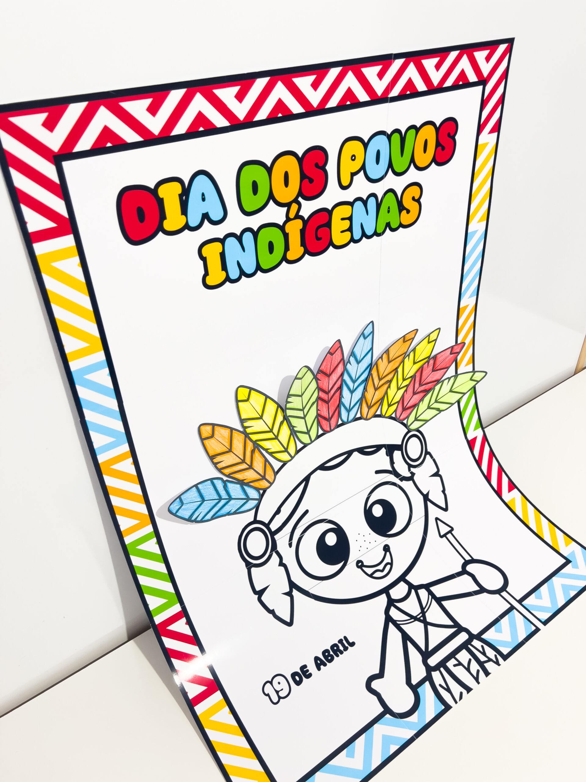 Cartaz de povos indígenas para imprimir — amostra 5: Organize uma produção coletiva no Dia dos Povos Indígenas com um…