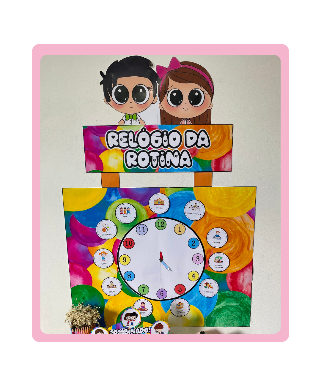 Cartaz de relógio da rotina para imprimir – Educação Infantil — Matemática para Educação Infantil: Tenha um apoio para…