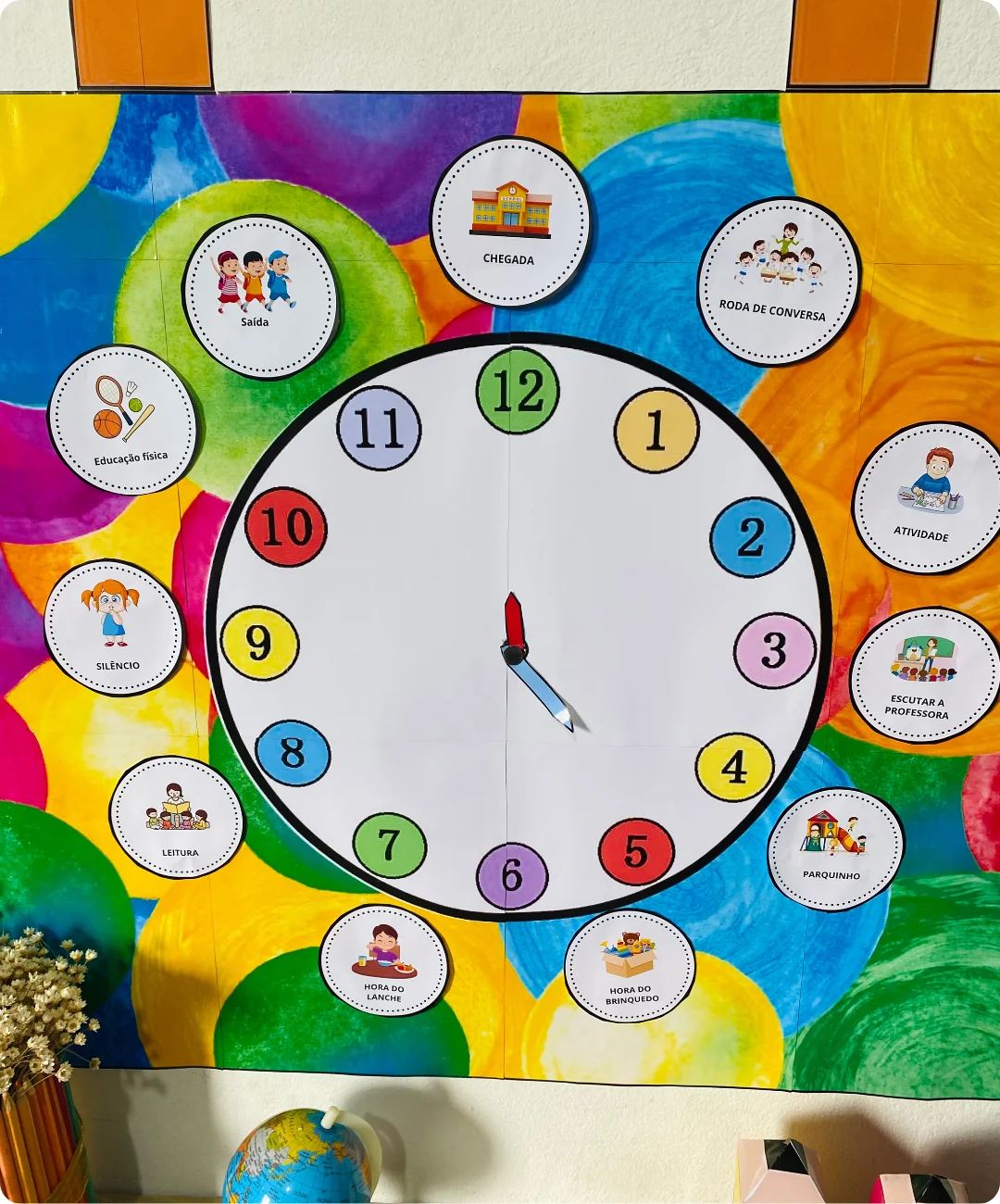 Cartaz de rotina para imprimir — Educação Infantil e Anos Iniciais — amostra 1: Uma referência visual para acompanhar o dia