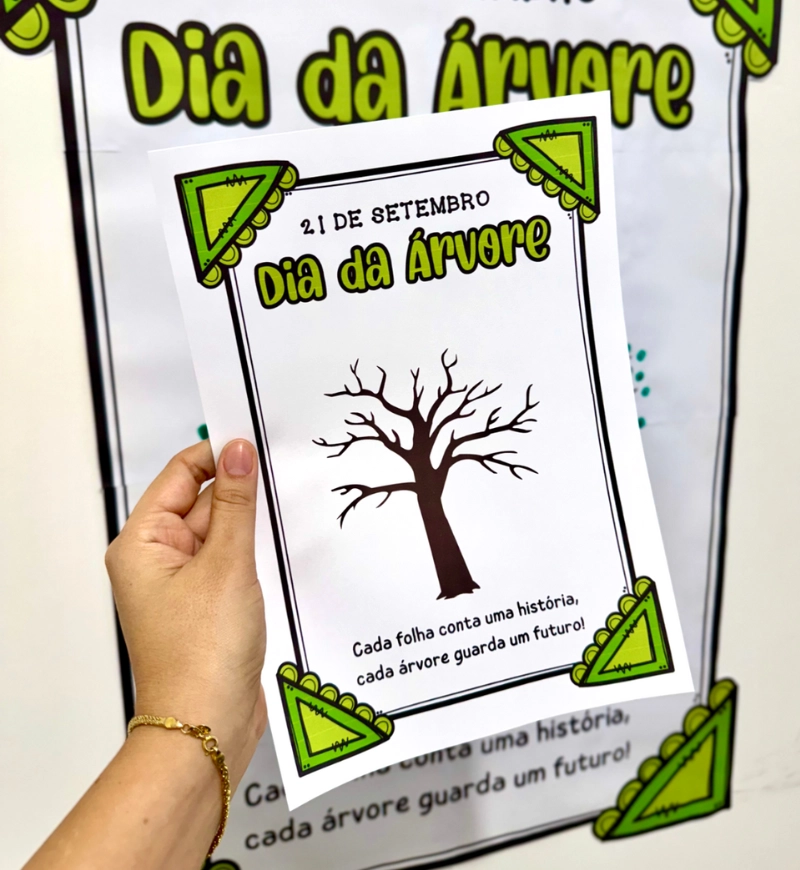 Cartaz Dia da Árvore Colaborativo para Educação Infantil — amostra 4: Para quem é indicado