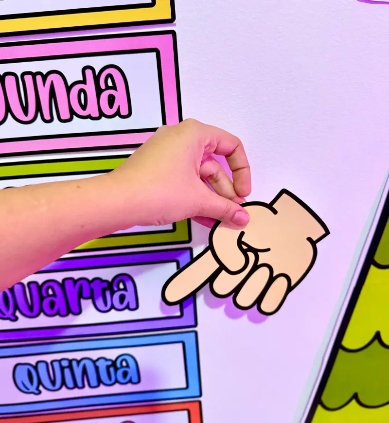 Cartaz Dias da Semana em PDF para Imprimir e Decorar a Sala — amostra 4: Para quem é indicado