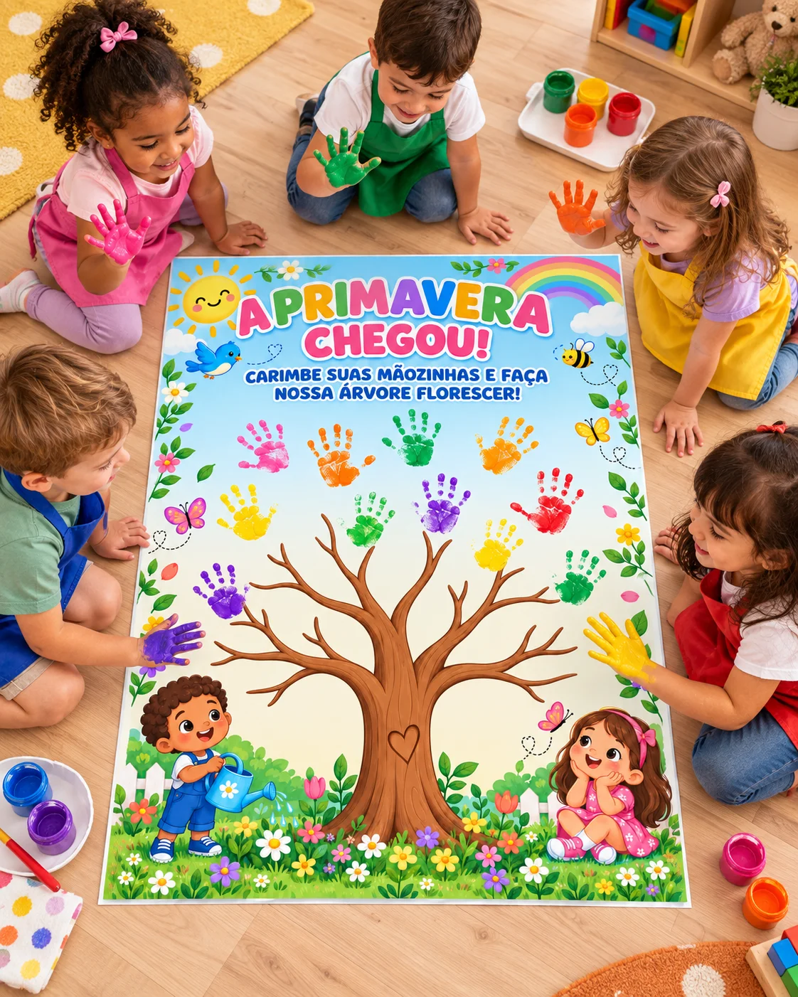 Cartaz Interativo da Primavera – Educação Infantil | PDF — amostra 1: O que está incluso