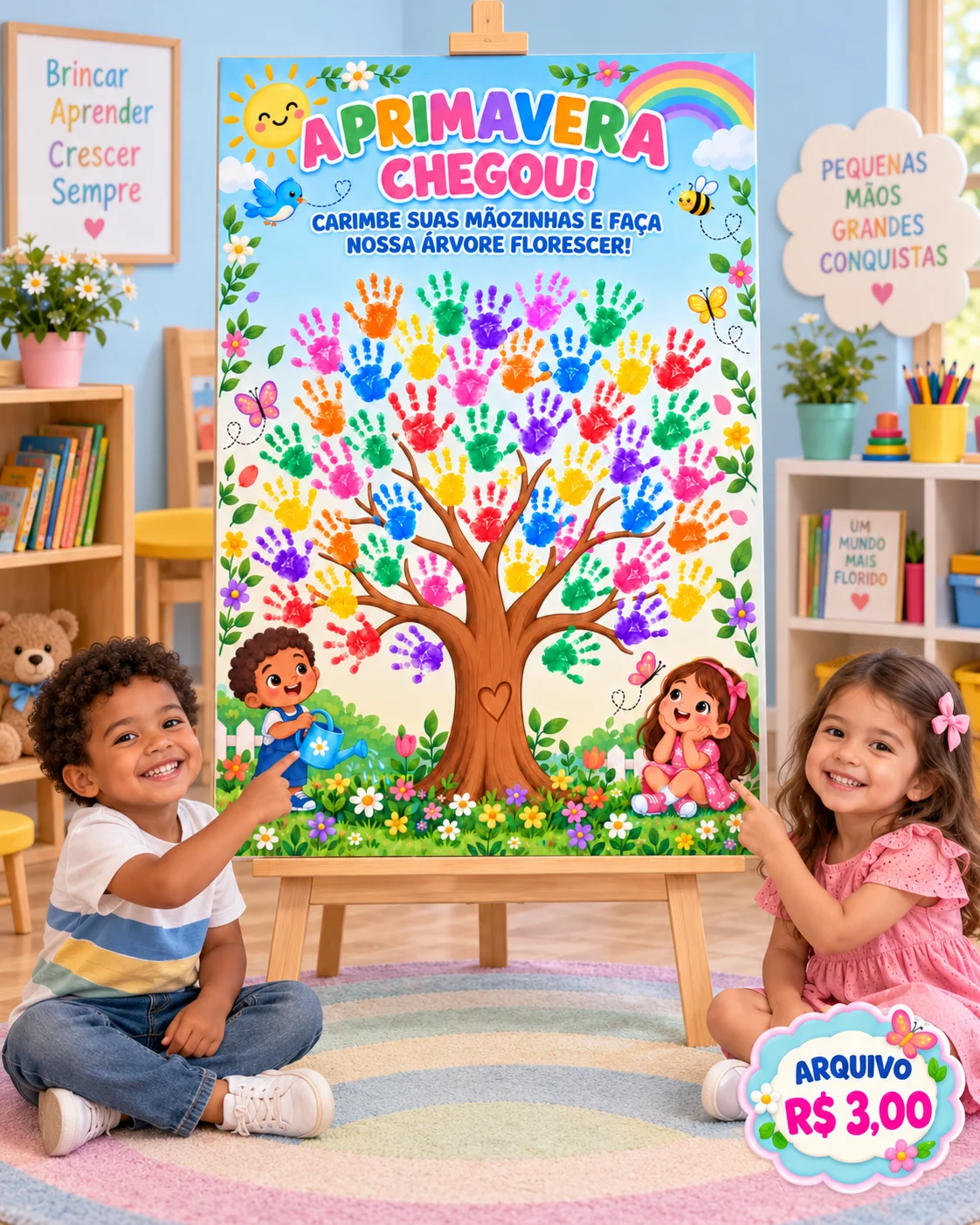 Cartaz Interativo da Primavera – Educação Infantil | PDF — Atividades para Educação Infantil: Cartaz interativo da…