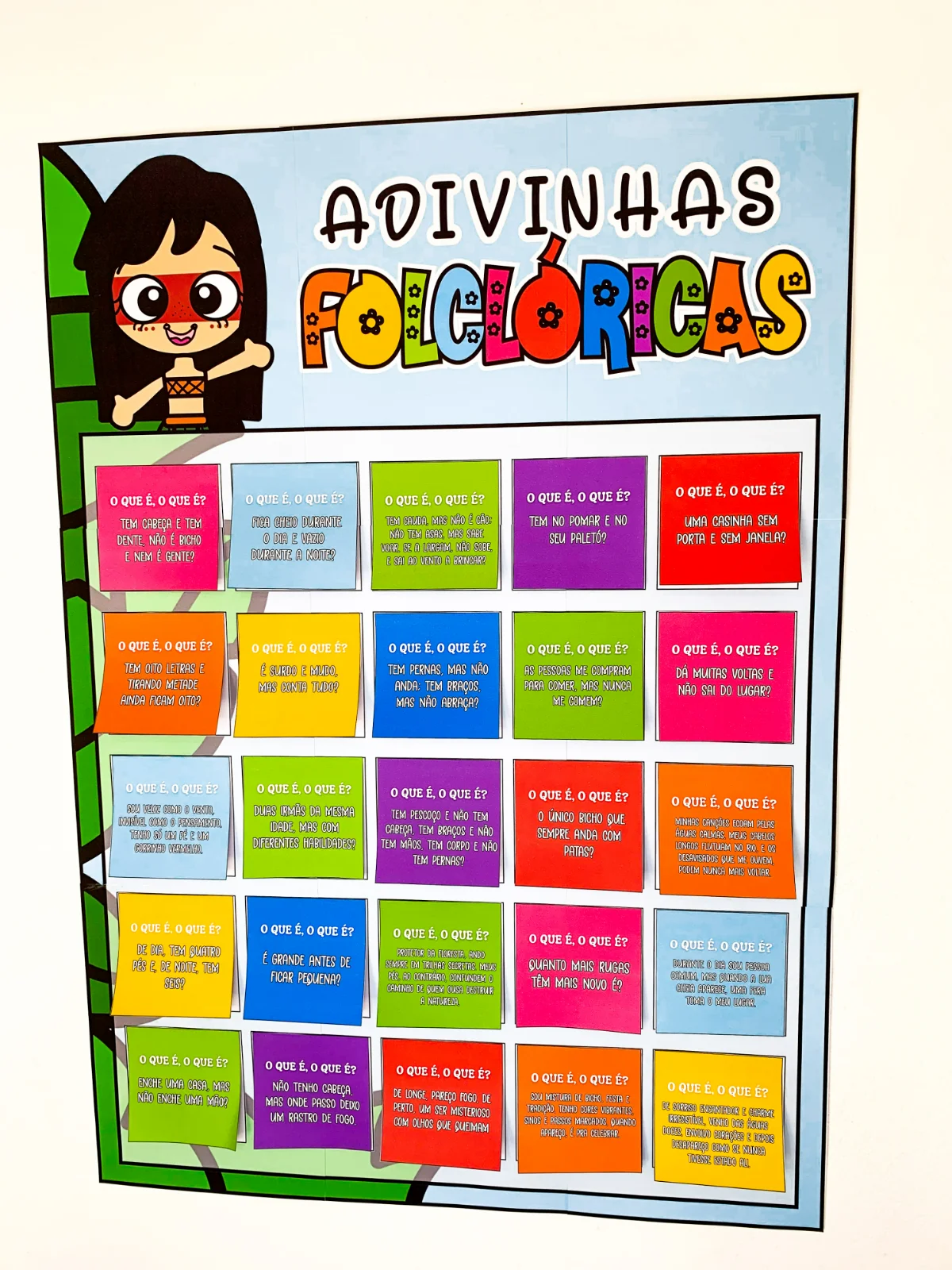 Cartaz Interativo de Adivinhas Folclóricas — amostra 4: Recurso lúdico para transformar a sala de aula em um espaço de…