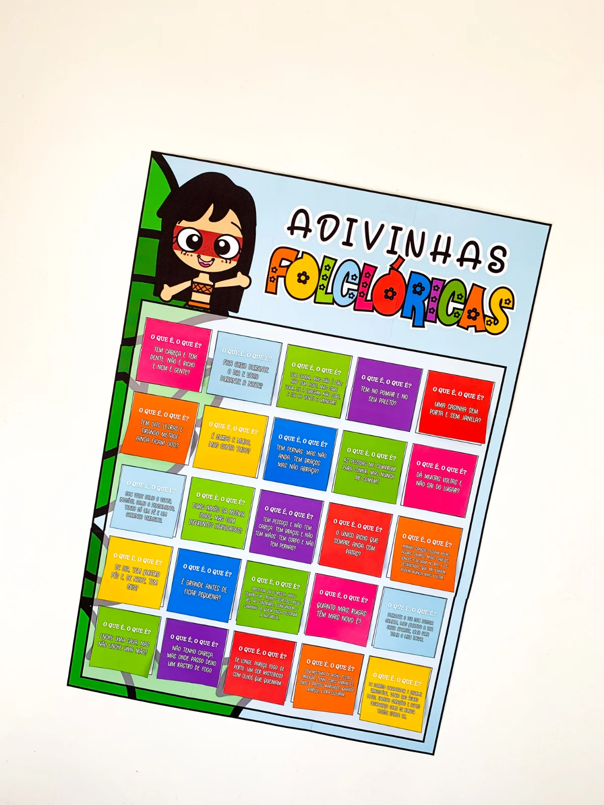 Cartaz Interativo de Adivinhas Folclóricas — amostra 6: Recurso lúdico para transformar a sala de aula em um espaço de…