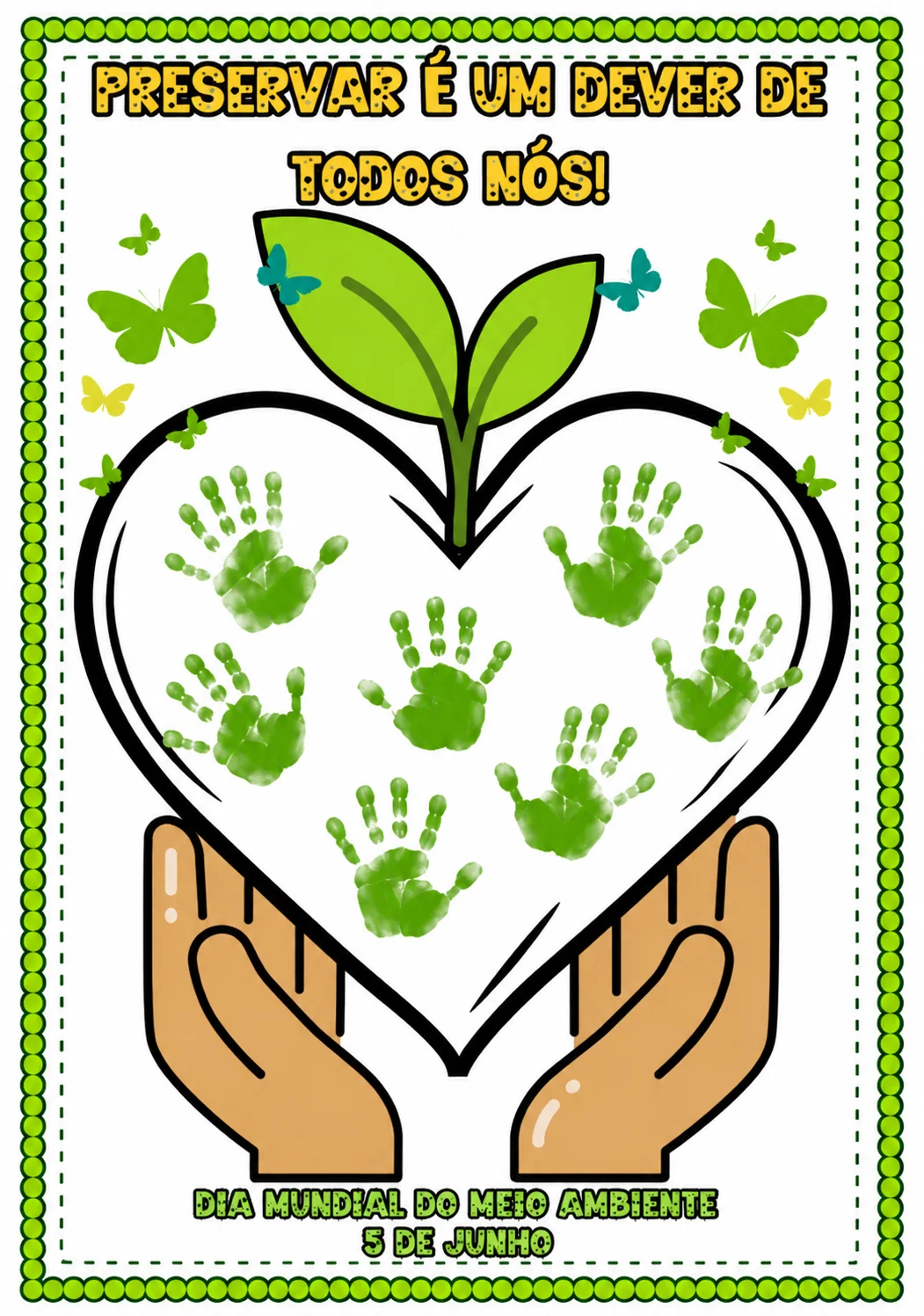 🌱💚 CARTAZ INTERATIVO – DIA DO MEIO AMBIENTE 💚🌱 — amostra 1: Uma atividade linda e significativa para trabalhar a…