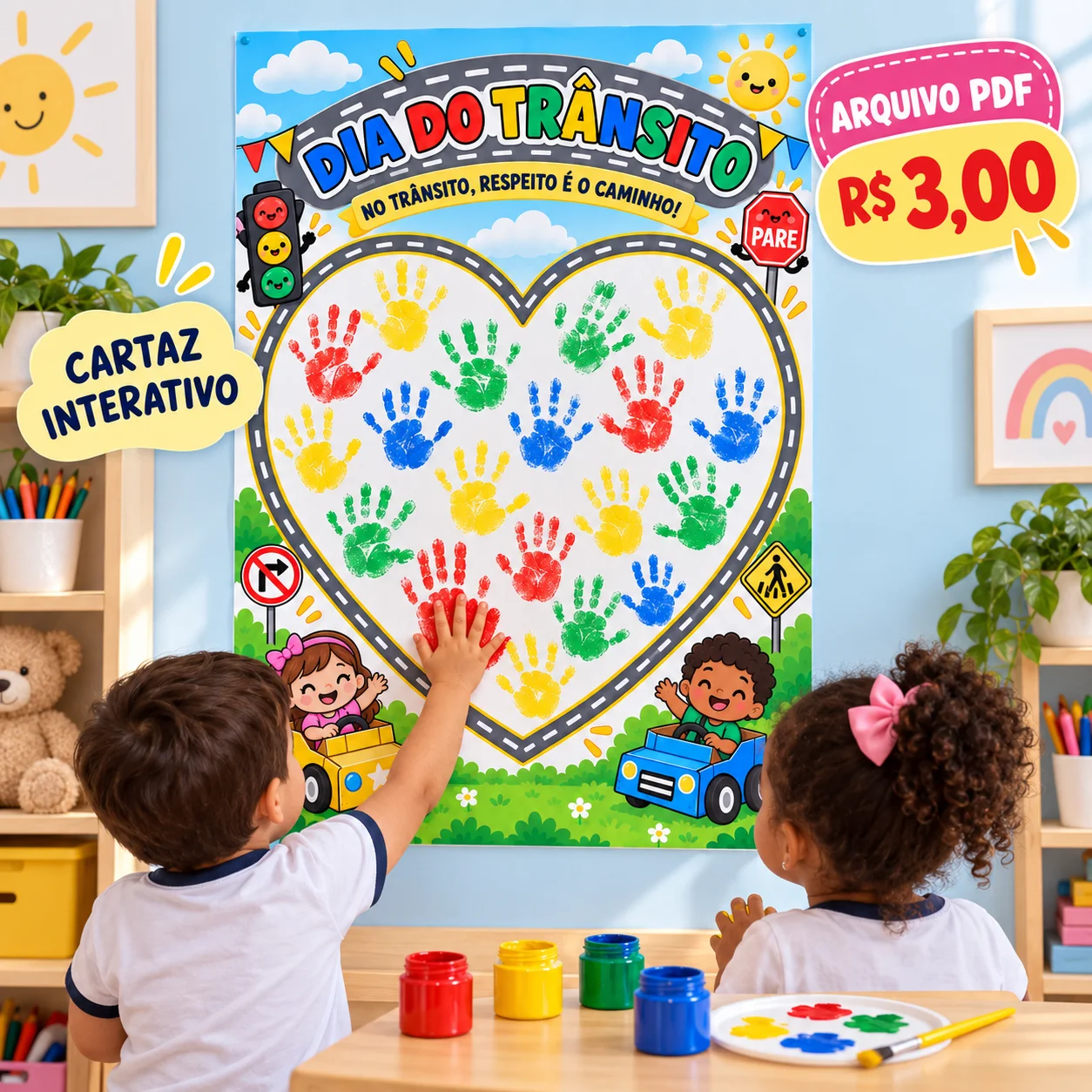 Cartaz Interativo Dia do Trânsito – Educação Infantil PDF — amostra 1: Cartaz Interativo Dia do Trânsito Cartaz Interativo Dia do Trânsito – Educação Infantil PDF — amostra 1: Cartaz Interativo Dia do Trânsito