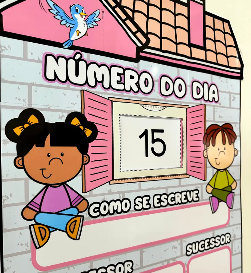 Cartaz Número do Dia em PDF com Fichas de 0 a 100 — capa do material