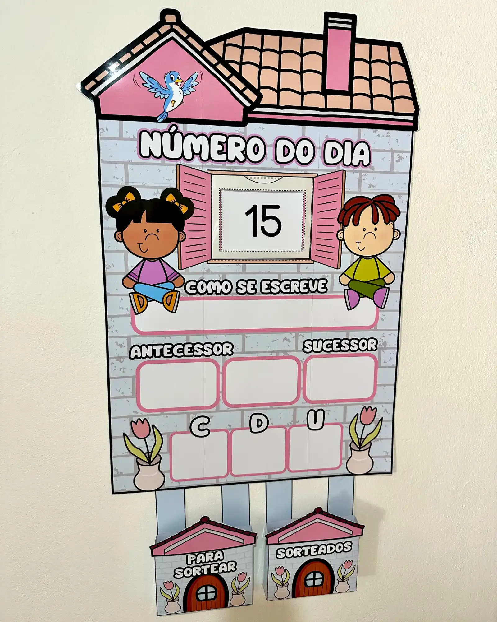 Cartaz Número do Dia Ensino fundamental Pronto para imprimir — amostra 7: O cartaz Númerodo Dia vai em PDF, já vai ampliado…