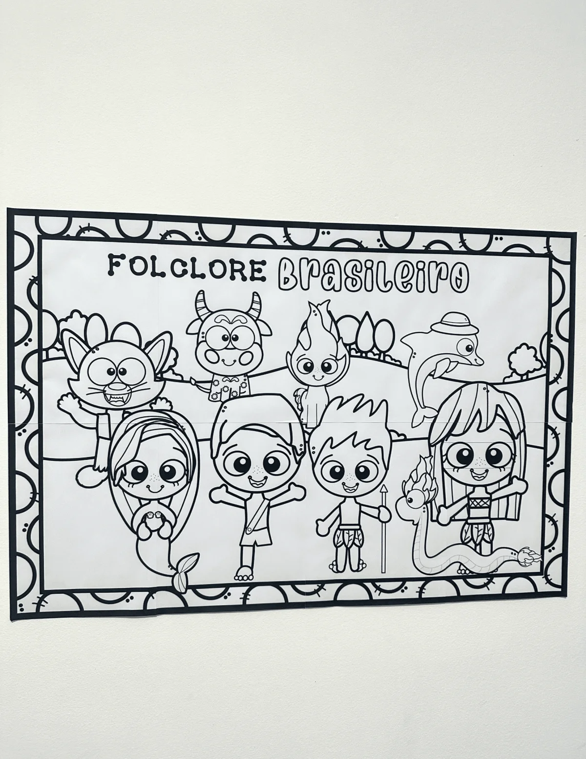 Cartaz para Pintura Coletiva – Folclore Brasileiro — capa do material