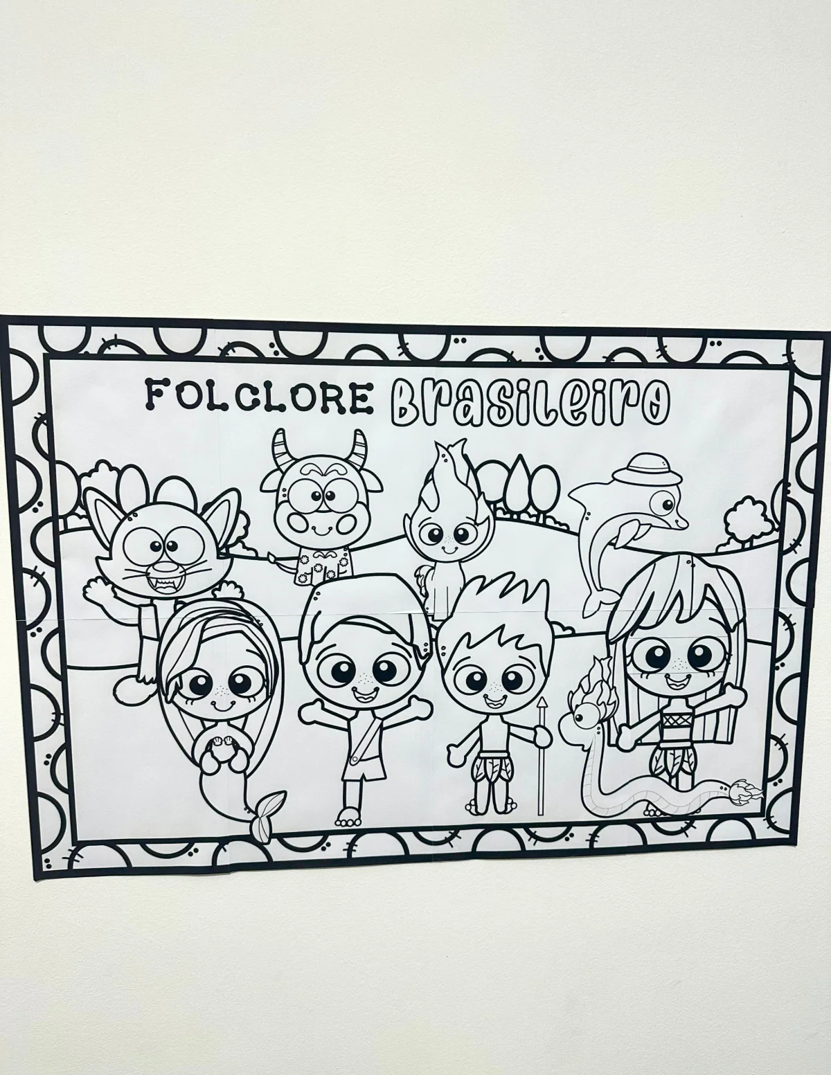 Cartaz para pintura coletiva – Folclore brasileiro — capa do material