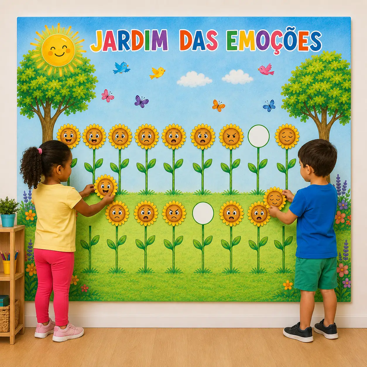 Cartaz Setembro Amarelo Educação Infantil – Jardim das emoções — capa do material