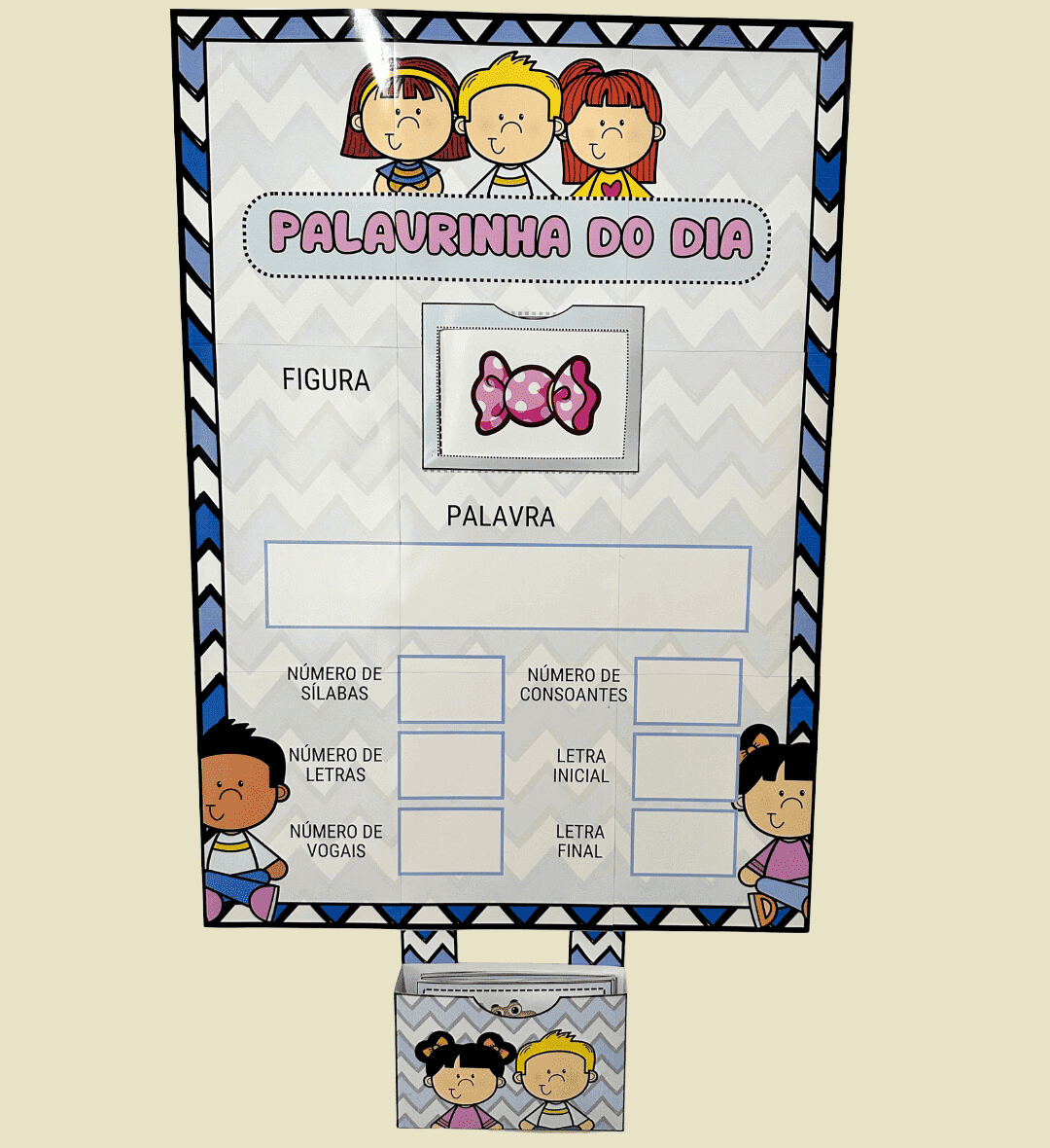 Cartazes Palavra e Número do Dia: Kit para Imprimir — amostra 1: Cartazes Palavra e Número do Dia para a rotina escolar