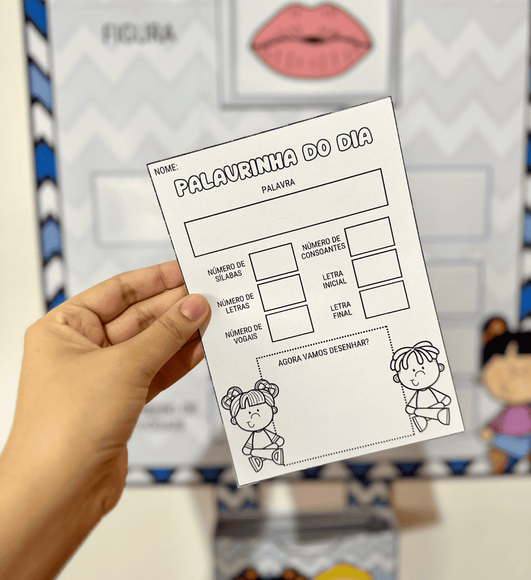 Cartazes Palavra e Número do Dia: Kit para Imprimir — amostra 3: Como usar os cartazes em sala de aula