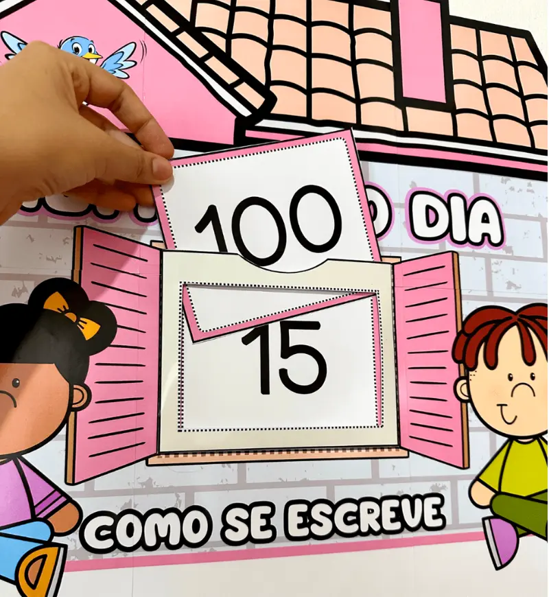 Cartazes Palavra e Número do Dia: Kit para Imprimir — amostra 7: Integre alfabetização e matemática à rotina com cartazes…