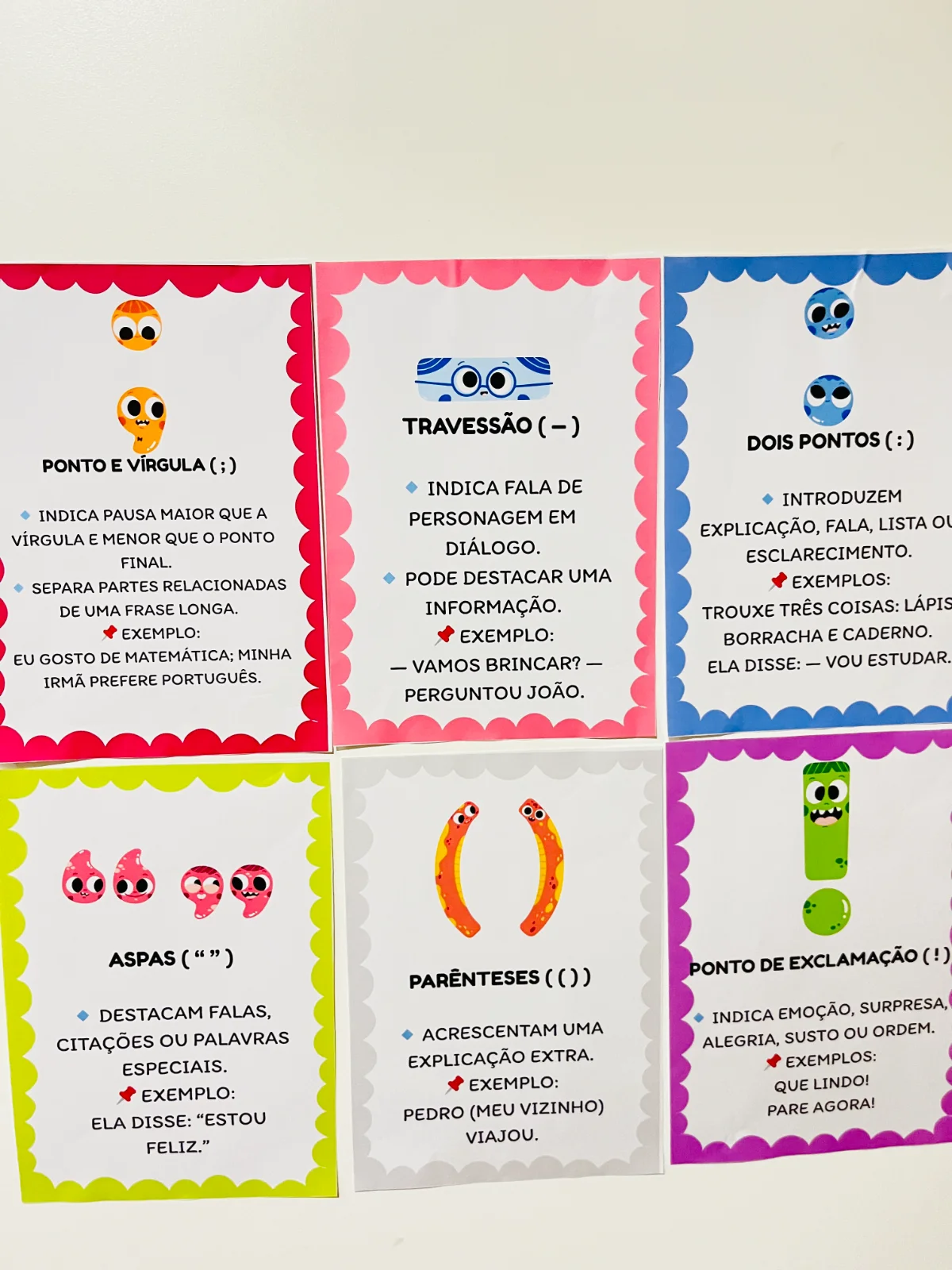 Cartazes: Sinais de Pontuação DO 1º AO 5º aNO — amostra 1: Deixe sua sala de aula mais organizada, visual e repleta de…