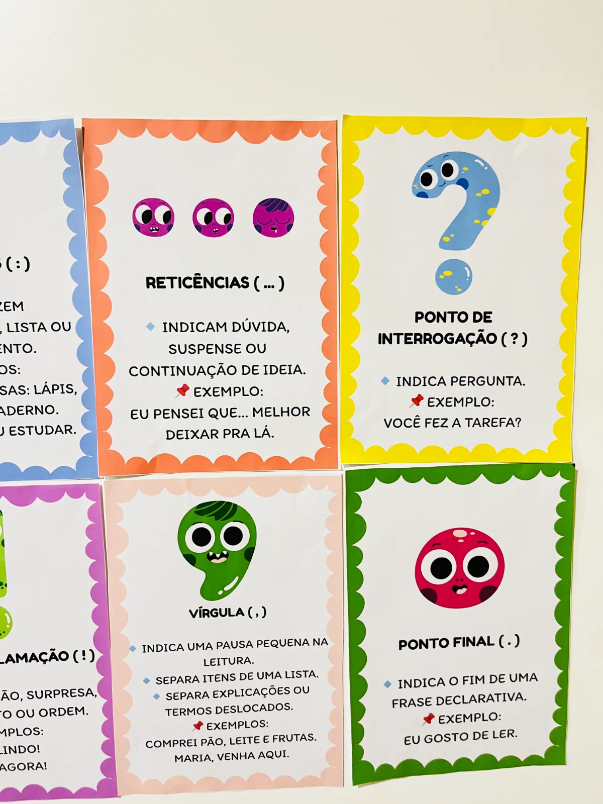 Cartazes: Sinais de Pontuação DO 1º AO 5º aNO — amostra 2: Os Cartazes: Sinais de Pontuação são recursos pedagógicos…