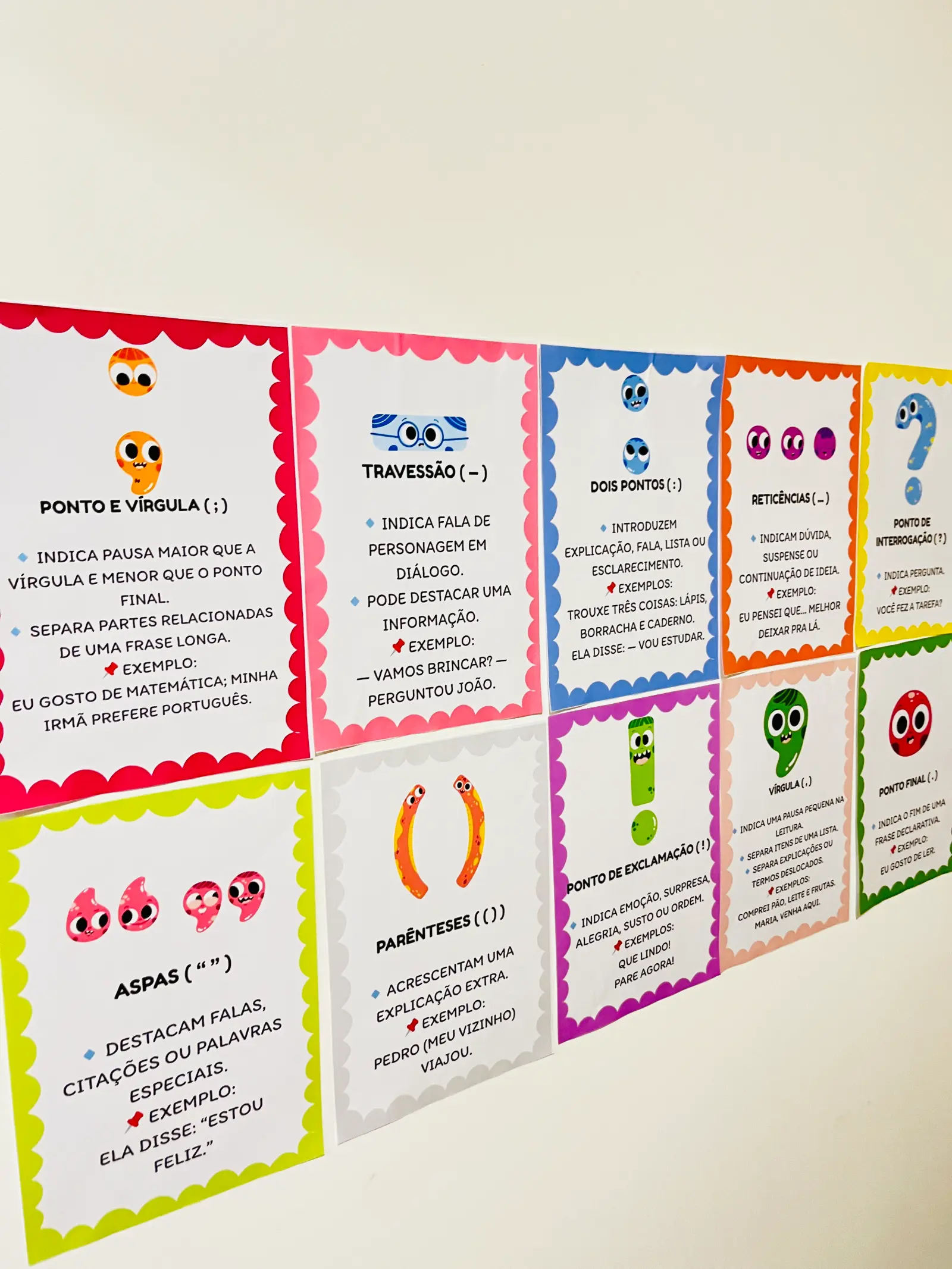 Cartazes: Sinais de Pontuação DO 1º AO 5º aNO — amostra 3: Além de tornar o ambiente mais educativo, o material contribui…