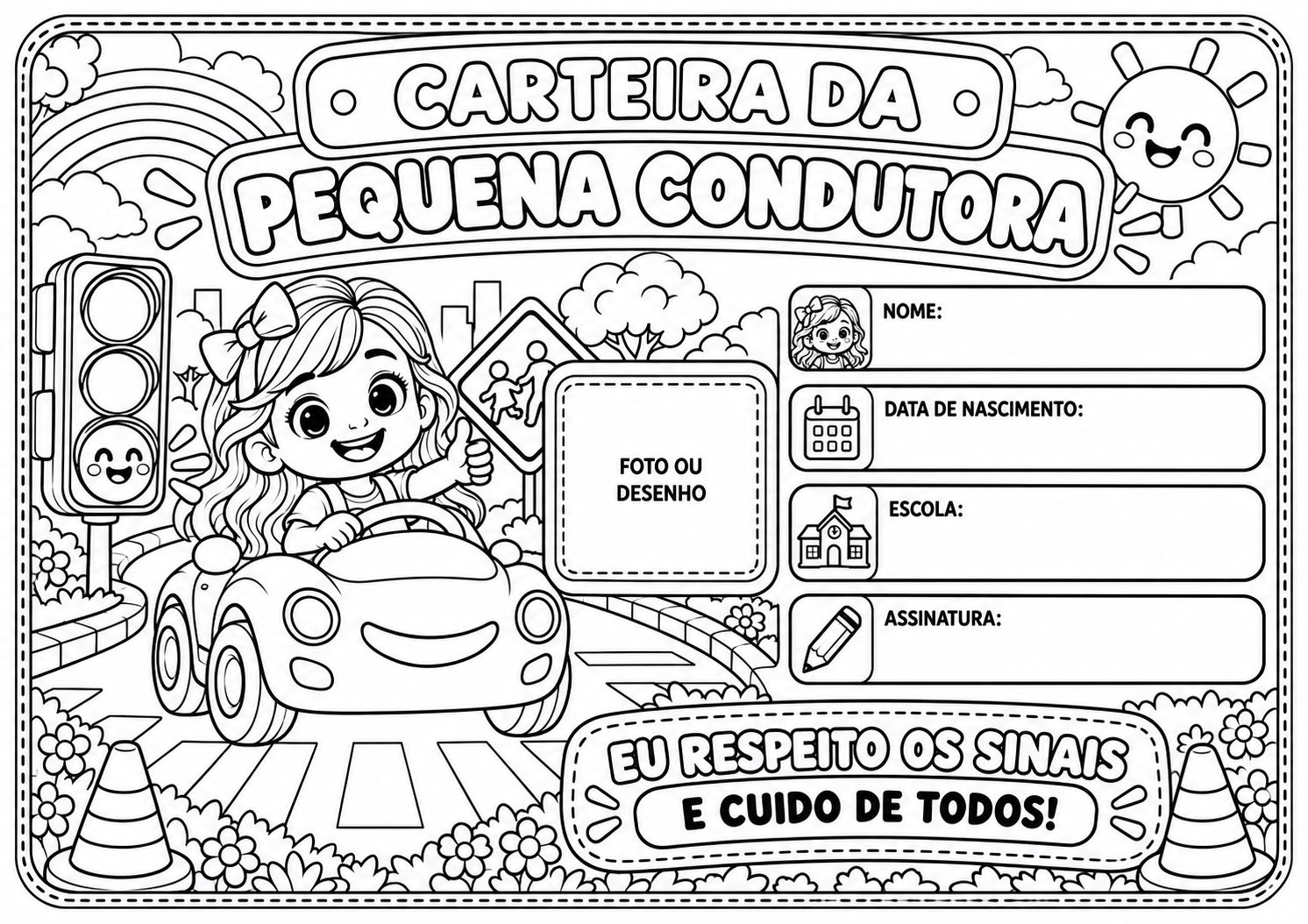 Carteira do Pequeno Condutor e da Pequena Condutora | Dia Trânsito — amostra 4: Atividade lúdica sobre educação no trânsito… Carteira do Pequeno Condutor e da Pequena Condutora | Dia Trânsito — amostra 4: Atividade lúdica sobre educação no trânsito…