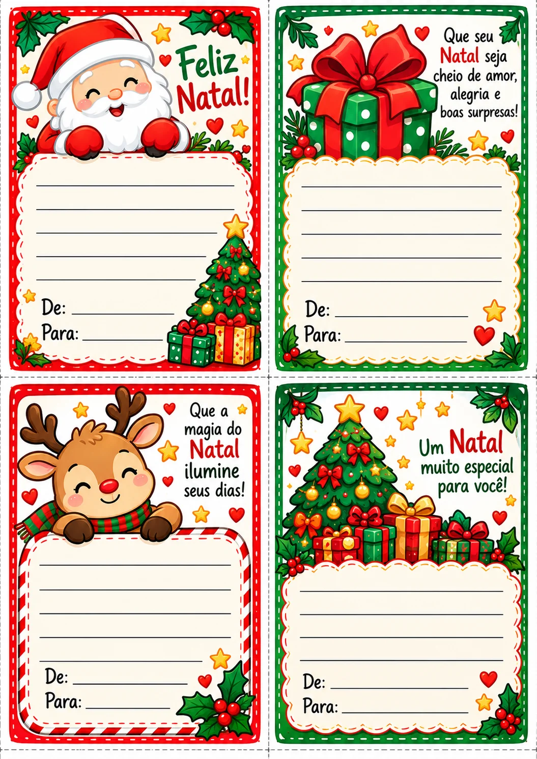 🎄 CARTÕES DE NATAL COLORIDOS — PRONTOS PARA IMPRIMIR! 🎁 — capa do material