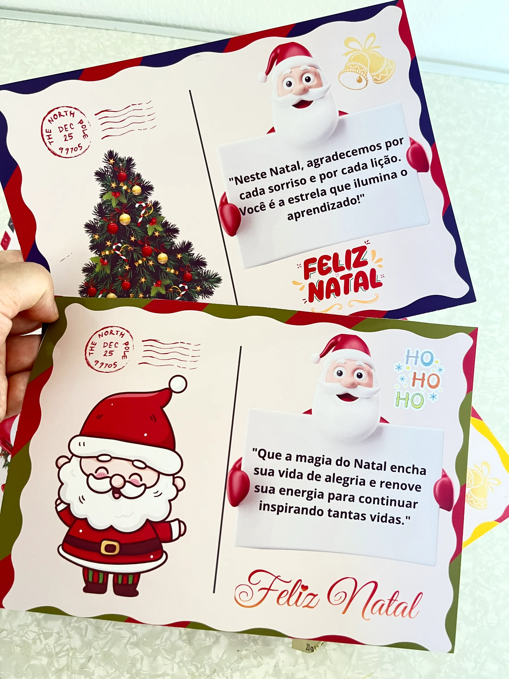 Cartões de Natal para Professores Lembrancinha — amostra 4: Lindos cartões de Natal em PDF para presentear e homenagear…