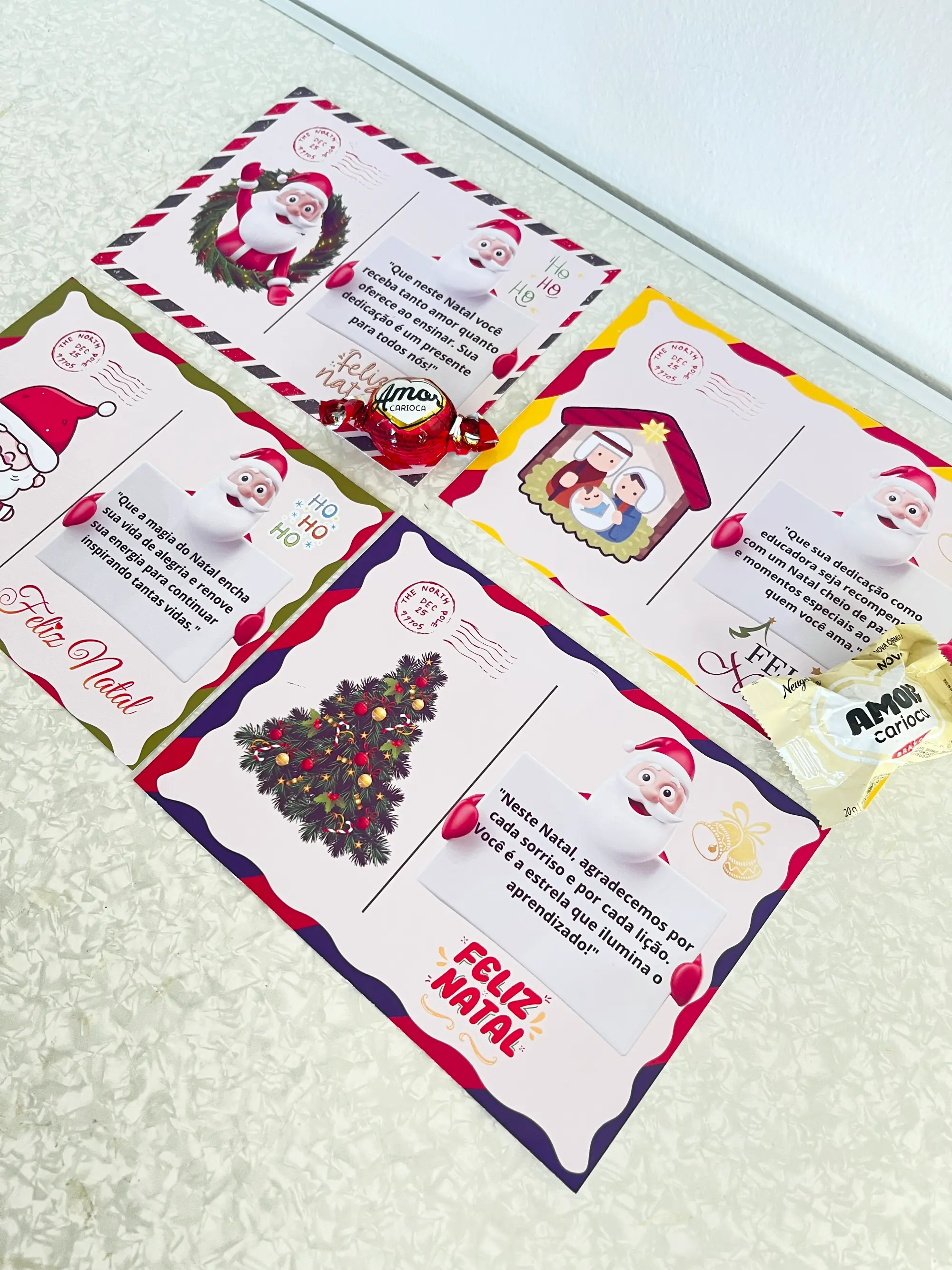 Cartões de Natal para Professores Lembrancinha — Datas comemorativas para Todas as séries: Lindos cartões de Natal em PDF…