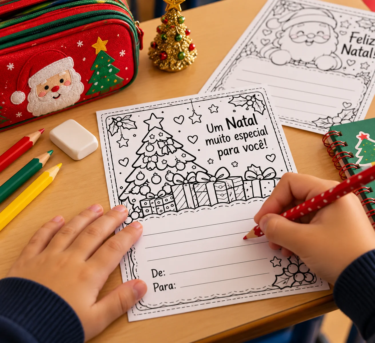 🎄Cartões de Natal - preto e branco para colorir — amostra 5: 🎄🎁 O Natal fica ainda mais especial quando é feito com…