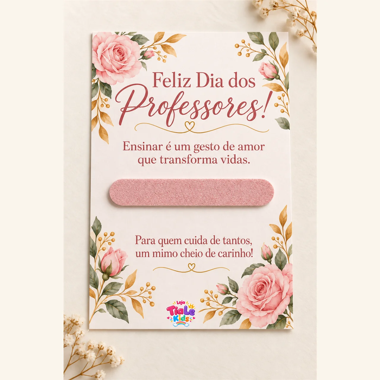 Cartões para o Dia dos Professores — 3 Modelos para Mini Lixa em PDF — amostra 7: Três modelos de cartões para montar uma…
