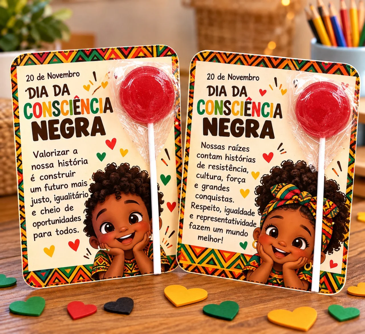 CARTÕES PARA PIRULITO – CONSCIÊNCIA NEGRA! — capa do material