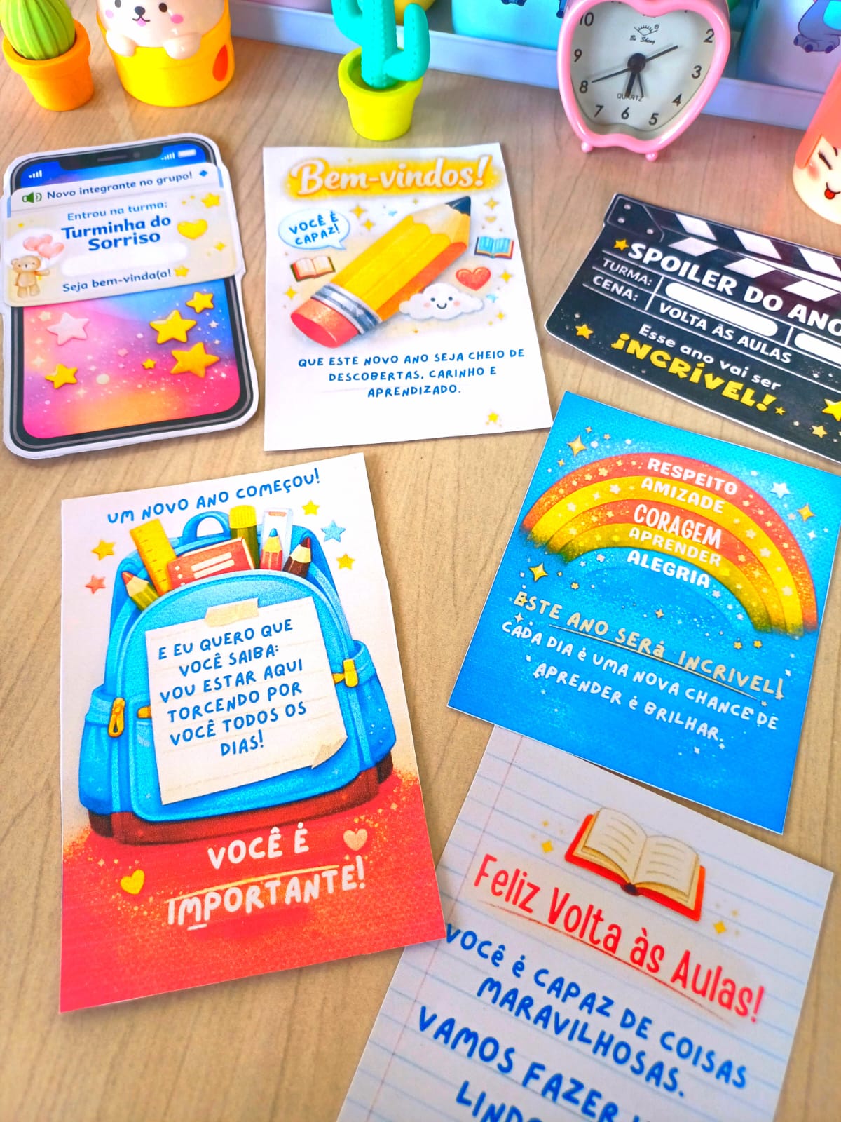 Cartões volta às aulas – Material Pedagógico — capa do material