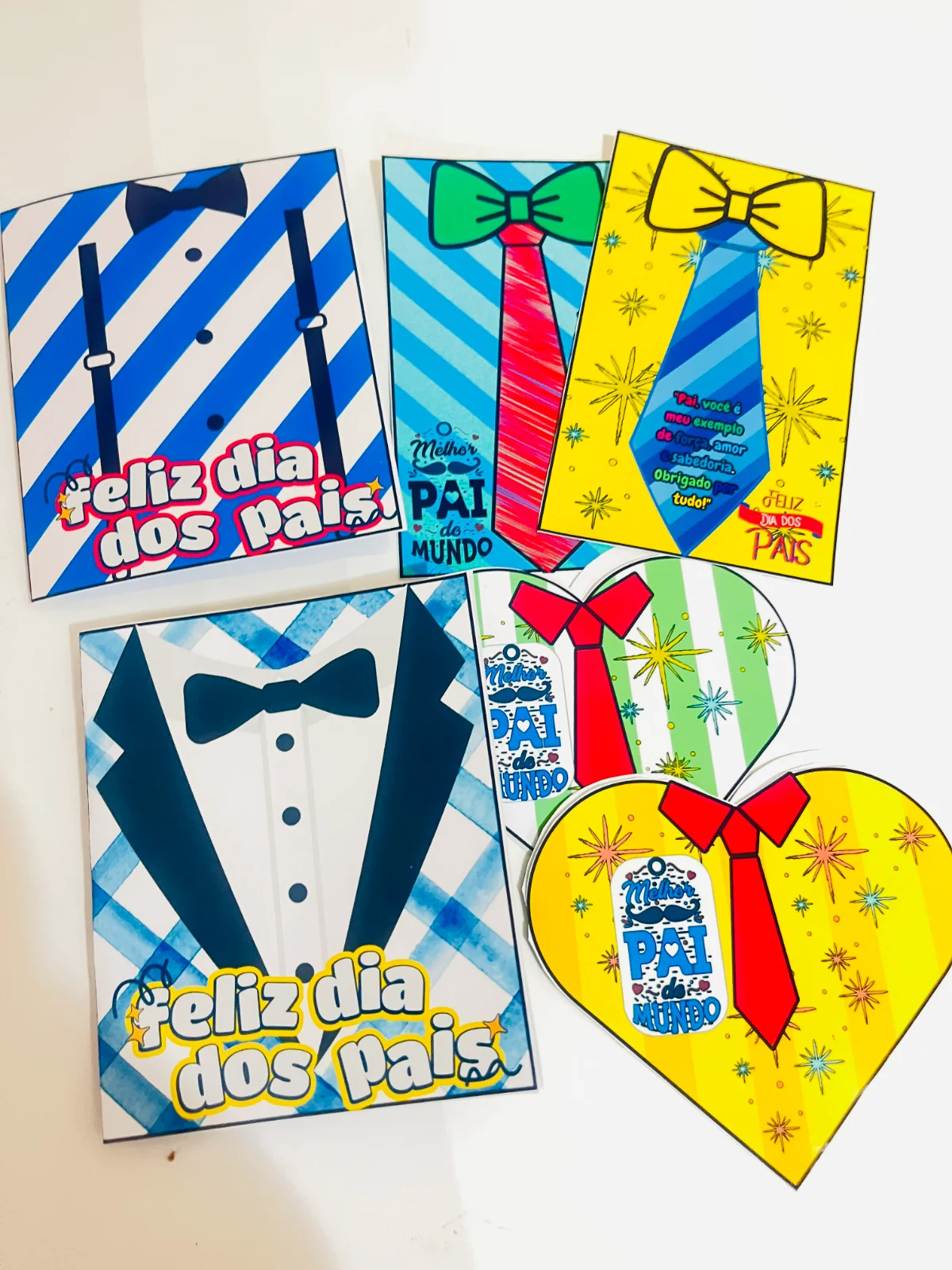 Cartõezinhos de Dia dos Pais Prontos para imprimir — Alfabetização para Educação Infantil: Transforme o amor das crianças…