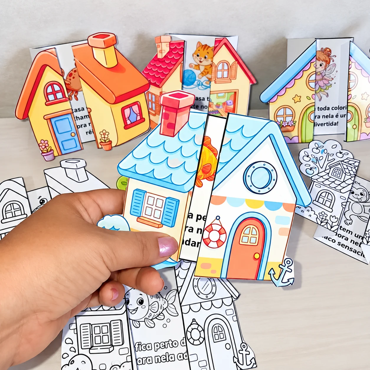 CASINHA DA LEITURA - Versão Colorida e para colorir — amostra 2: CASINHA DA LEITURA Um recurso interativo e encantador para…
