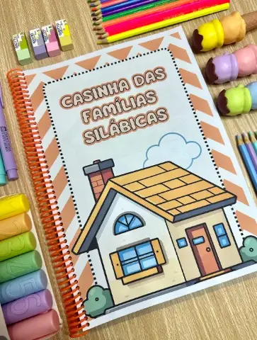 Casinha das Famílias Silábicas: 22 Páginas de Atividades — capa do material