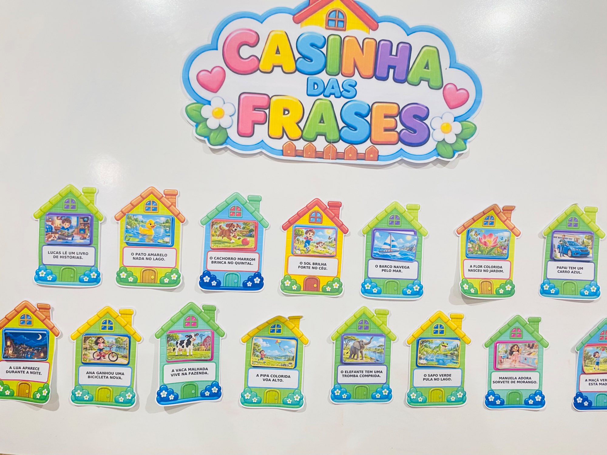 Casinha das Frases – 30 Atividades Lúdicas para Alfabetização — amostra 2: Um recurso divertido com 30 casinhas para…