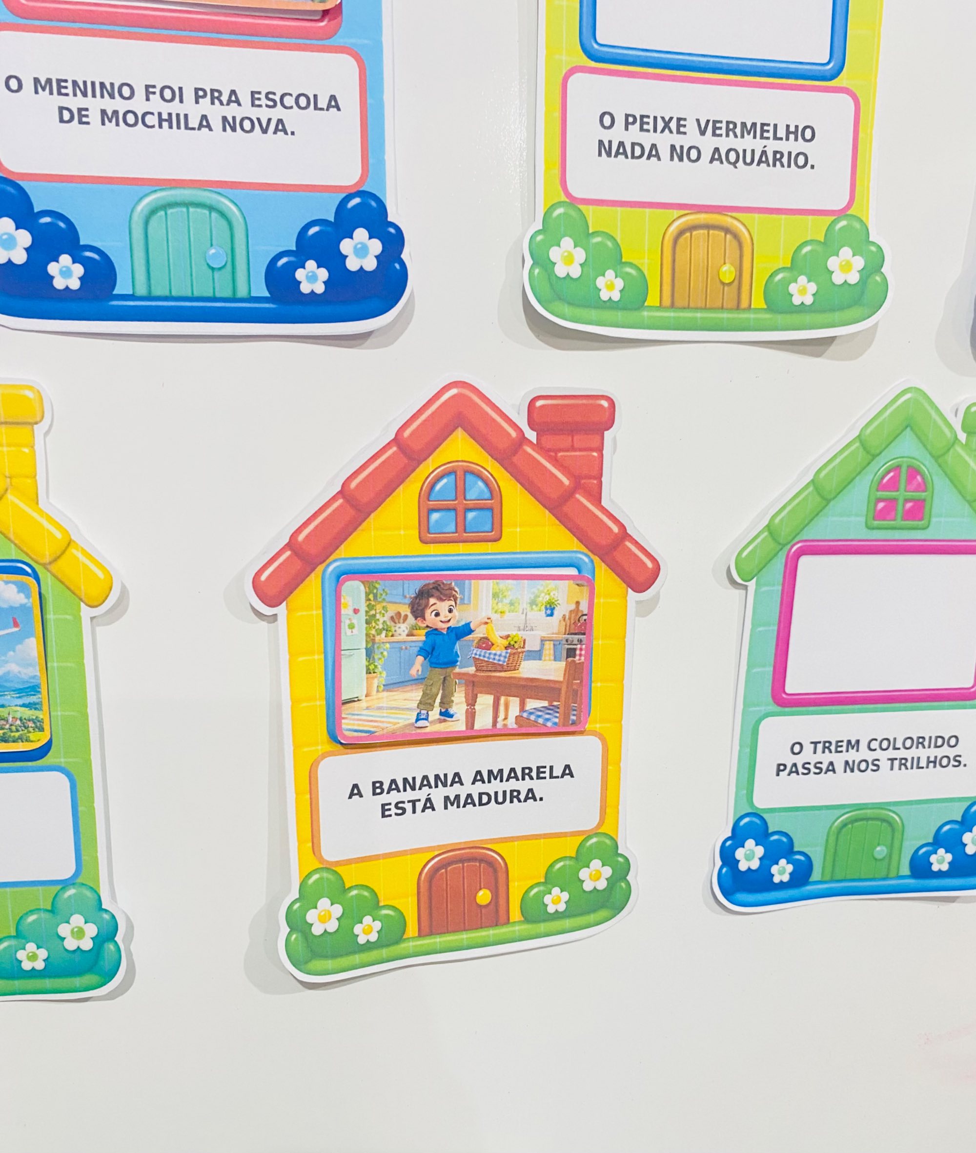 Casinha das Frases – 30 Atividades Lúdicas para Alfabetização — amostra 4: Um recurso divertido com 30 casinhas para…
