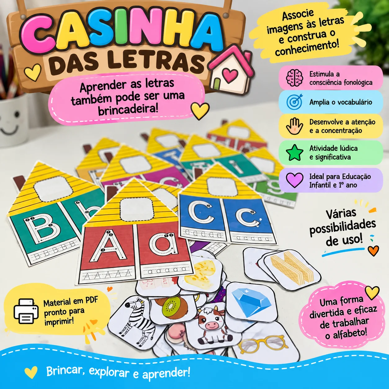 Casinha das Letras – Alfabetização Lúdica e Eficaz — Alfabetização para Educação Infantil: A Casinha das Letras une…